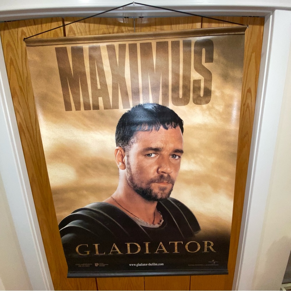 Super Rare Vintage Maximus Gladiator Movie Banner Double Sided 2000 Universal